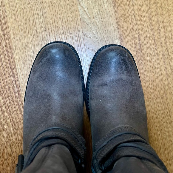 TIMBERLAND Grey Leather Women's Boots 7 - Picture 4 of 7